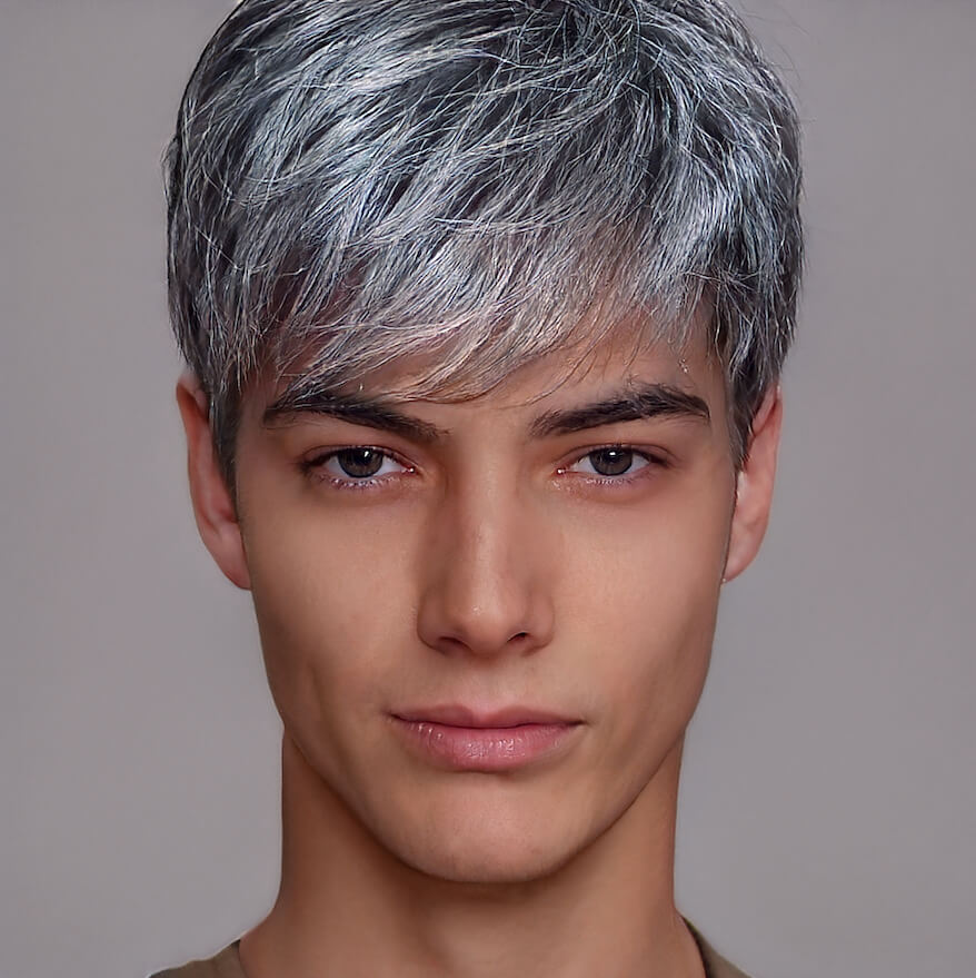 AI Hairstyle For Gray Color