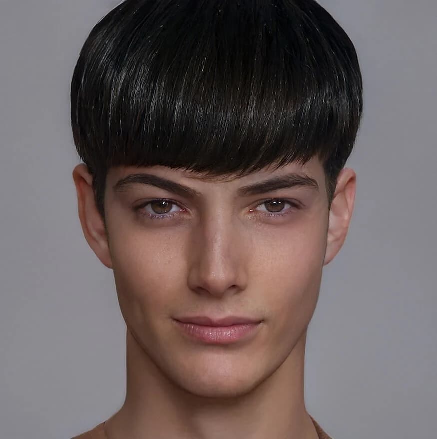 AI Hairstyle For Bowl cut